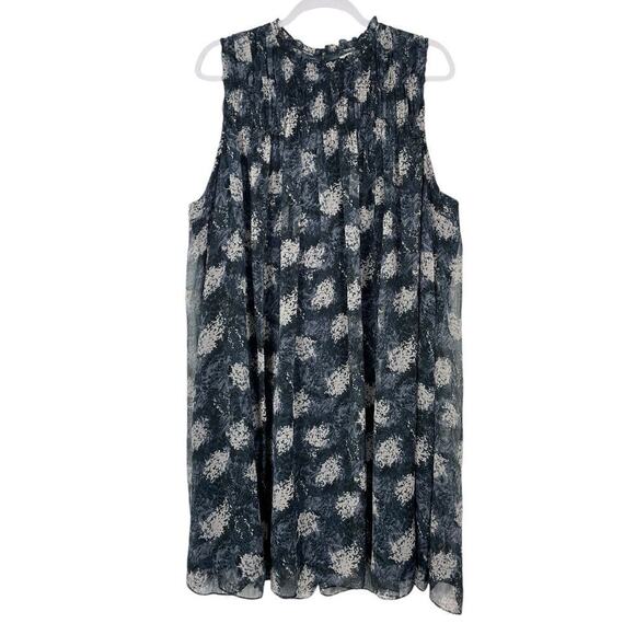 Joie Baltic Print Mini Dress Baltic Print XXL Floral Swing Trapeze Romantic - Picture 5 of 16